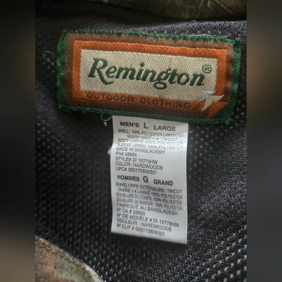 Mens Remington Camouflage Jacket - Picture 3 of 3